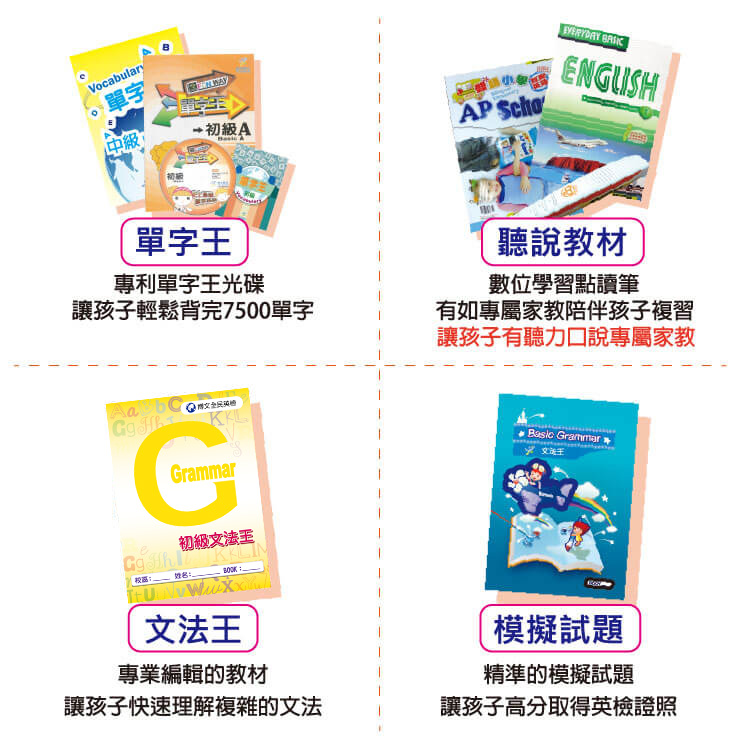 鄭博文全民英檢教材,單字,聽力,口說,文法,點讀筆,模擬試題